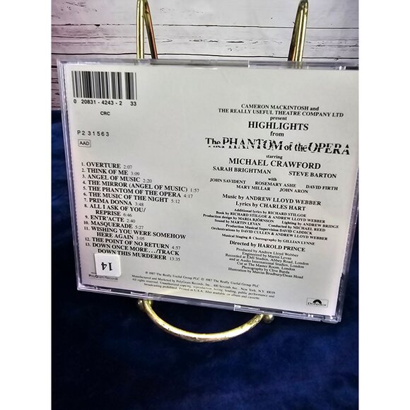 The Phantom Of‎ The Opera - Highlights From Original Cast Recording - CD - Picture 3 of 5